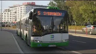 Poland, Białystok, bus 5 ride from Wierzbowa to Lipowa/Św. Rocha