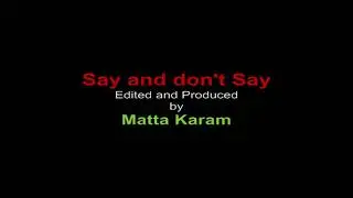 Say and don't say ---- The old testament pronunciation