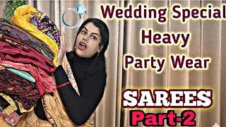 Vlog#49#My saree collection part-2#partywearsaree #trendingvideo #viralvideo #lifestylevlog#heavy