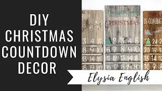 DIY Christmas Countdown | How To Christmas Countdown | Farmhouse Christmas Tutorial