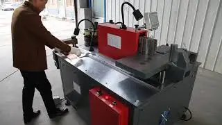 copper  busbar cutting working machine