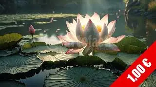 White Lotus with Rim Light &mdash; HD Meditative Nature Footage