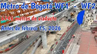 En Febrero se completan casi 7 km de viaducto continuo Metro de Bogotá WF1 WF2