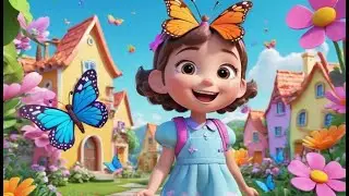Cinco Borboletas Sonolentas Brincando de Contar 🦋 | Nursery Rhymes for Kids & Baby Songs