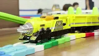 【プラレール運転会】行け！！！　ドリル列車発進！！　楽しいオリジナル車両！　　　　　#鈴鹿電池鉄道　 #プラレール　　＃八木橋百貨店