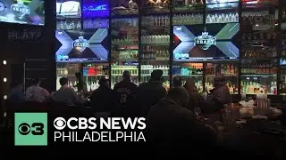 Philadelphia fans celebrate 76ers win, Eagles draft pick