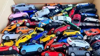Huge Collection Of Diecast Model Cars Inside The Box Mazda, Toyota, Mercedes, Opel, Kia And Audi