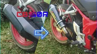 Cara memasang knalpot racing slip on di CB150R