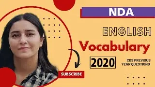 English vocabulary NDA 2020(1&2) Antonyms & Synonyms English for all defense exams