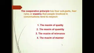 Grice Maxims Part 1