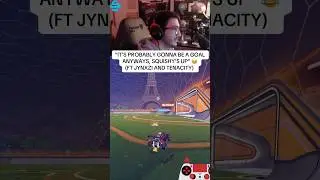 &ldquo;IT&rsquo;S PROBABLY GONNA BE A GOAL ANYWAYS, SQUISHY&rsquo;S UP&rdquo; 😂 (FT @Jynxzi and @tenacitytv_) #rocketleague