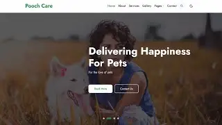 PoochCare product - HTML , CSS with responsive layout.