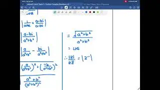 SM U3 T1 FURTHER COMPLEX NUMBERS EG5