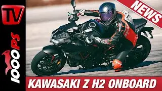 Kawasaki Z H2 ONBOARD - Kompressor Sound Inferno auf der Rennstrecke!
