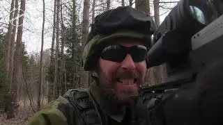 Gameplay at Skeppartorp Airsoft (or when a grenade got stuck on my glove)
