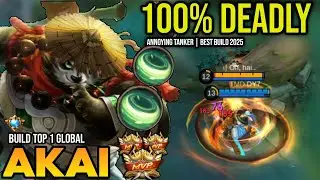 AKAI BEST BUILD 2025 | BUILD TOP 1 GLOBAL AKAI GAMEPLAY | MOBILE LEGENDS✓