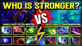 WHO IS STRONGER? | WORLD BEST KILLER SPECTRE VS. CRAZY AGILITY GAIN CARRY MORPHLING | 7.39c DOTA 2
