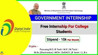Free Government Internship 2021 | Digital India Internship | Internship For Students | Vamm Academy