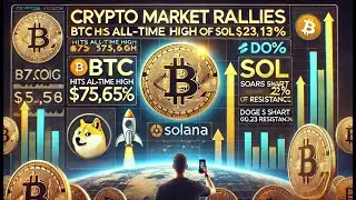 &ldquo;加密市场迎利好！BTC创历史新高至75656美金，SOL飙升13%，DOGE冲击0.23美金未果，ETH表现偏弱&rdquo; #bitcoin  #eth #比特币 #binance