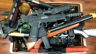 Huge Box full of Toy Guns - Bead Throwing Rifles and Various weapons