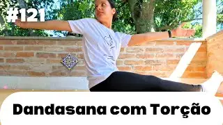 Dandasana with Twist - 365 Easy Yoga Poses