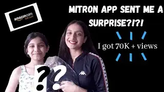 MITRON SENT ME A GIFT!! | A POPULAR APP SENT ME A SURPRISE |