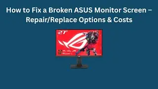 Как починить сломанный экран монитора ASUS: варианты ремонта/замены и стоимость