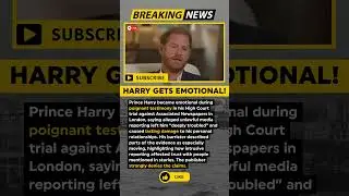 BREAKING: Prince Harry Emotional in Court Testimony | Royal Lawsuit Update