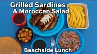 🌊 Grilled Sardines & Moroccan Salad | Beachside Lunch