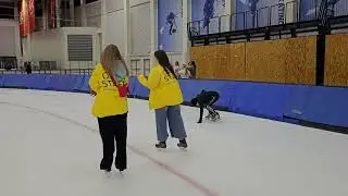 Ice skating at Utah Olympic Oval on November 15,  2023