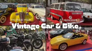 Vintage Cars & Bike Exhibition in Thane 🚙| Retro Rewind 2026 | 📍The Crave Truck | Heritage Cars Bike