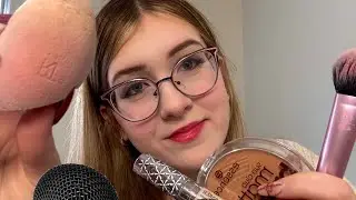Slower asmr doing your makeup! 💄 | Slow taps, gentle movements, calming speech