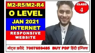 M2-R5 INTERNET AND WEB JANUARY 2021 CLASS #4 (O LEVEL EXAM)