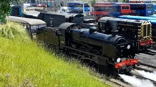 SR 31806 and Devon Belle Observation Car Departing Swanage for Norden