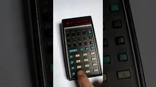 Vintage HP-35 calculator with the famous 2.02 bug