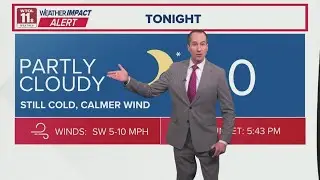 Weather Impact Alert Day ends Tuesday evening; frigid week until another alert Friday, Saturday