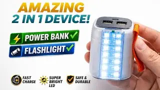 MAKE A COMPACT SIZE POWER BANK WITH EMERGENCY LIGHT || DIY POWER BANK AT HOME