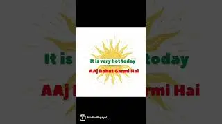 How to talk about weather in Hindi? For short conversations  like this and subscribe to my channel