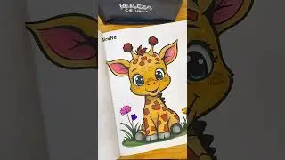 🎨✨ Baby Giraffe Coloring Fun! 🦒💛 Who&rsquo;s ready to color this adorable baby giraffe? 🦒 #colouring