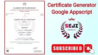 How to Create a Certificate Generator in Web app using Google Appscript !!!