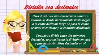 Multiplicaciones Y Divisiones Con N&uacute;meros Decimales