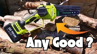 Testing the Coolest Garden Gadget of 2025! Mini Pole Chainsaw