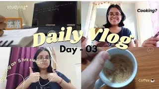 Day 3: Headache, Failed Recipe & Studying | dropper vlog