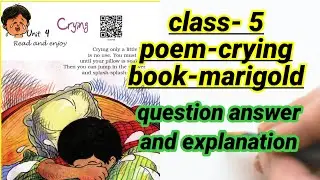 class 5 poem crying explain and question answer| poem crying que.ans| @anijaclasses8604