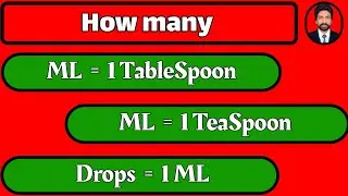How Many Drops in 1 ML | How many ML In 1 Spoon| 1ml kitna hota hai | Urdu | Hindi | Dr.AHMandal
