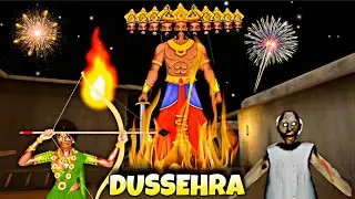 KAMLA AND GRANNY CELEBRATES DUSSEHRA || RAVAN DAHAN AT KAMLA&rsquo;S HOUSE 