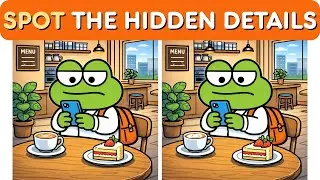 Spot the Differences #144  Only True Geniuses Spot All 3 Frog Puzzle Differences