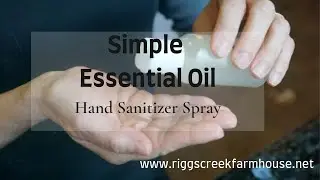 Simple Essential Oil Hand Sanitizer Spray