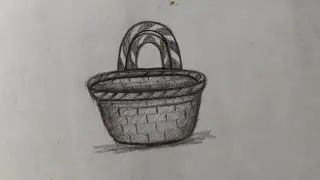 Basket Sketch Tutorial | Easy Shading for Beginners