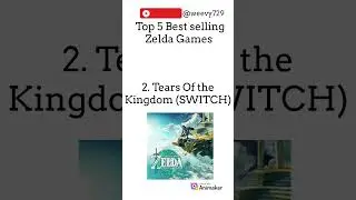 Top 5 best selling Zelda games